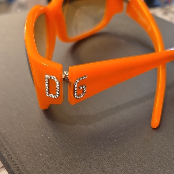 Orange Sunglasses with Brown Lenses - Picture 2 of 8